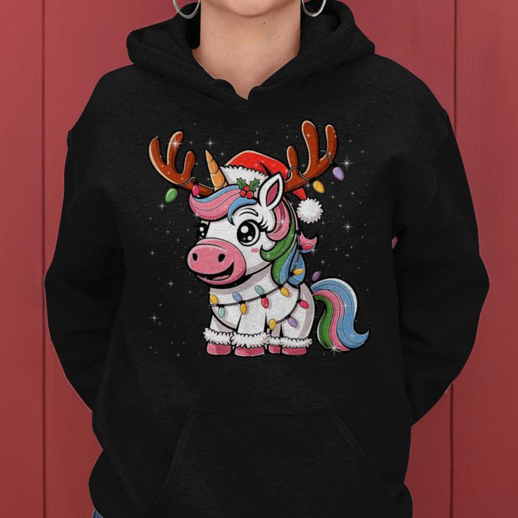 Christmas Women's Children's Unicorn Christmas Kapuzenpullover für Damen