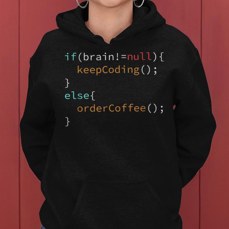 Coffee Software Developer Programmer Coder Coffee Drinker Kapuzenpullover für Damen