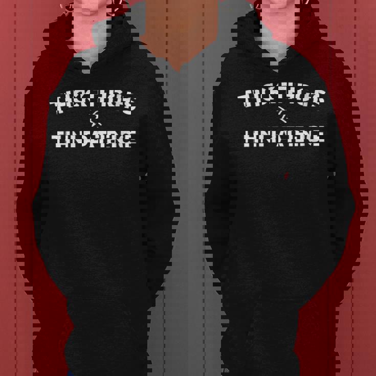 Cuisses Épaisses Et Bonnesibrations Citation Positive Amus Sweat à capuche femme