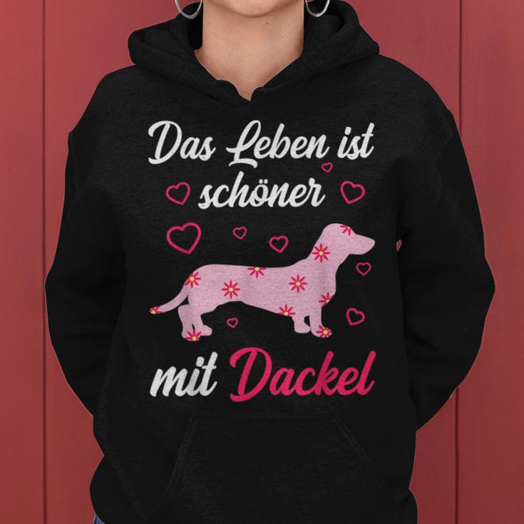 Dachshund Dog Girl Lady Kapuzenpullover für Damen