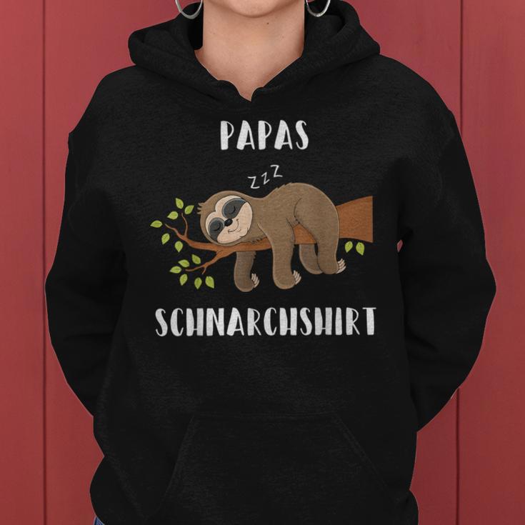 Dad Fathers Sayings Snoring Sloth Sleep Kapuzenpullover für Damen