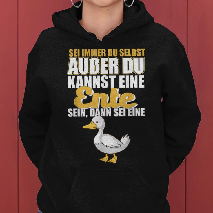 Eine Duck Be Kapuzenpullover für Damen