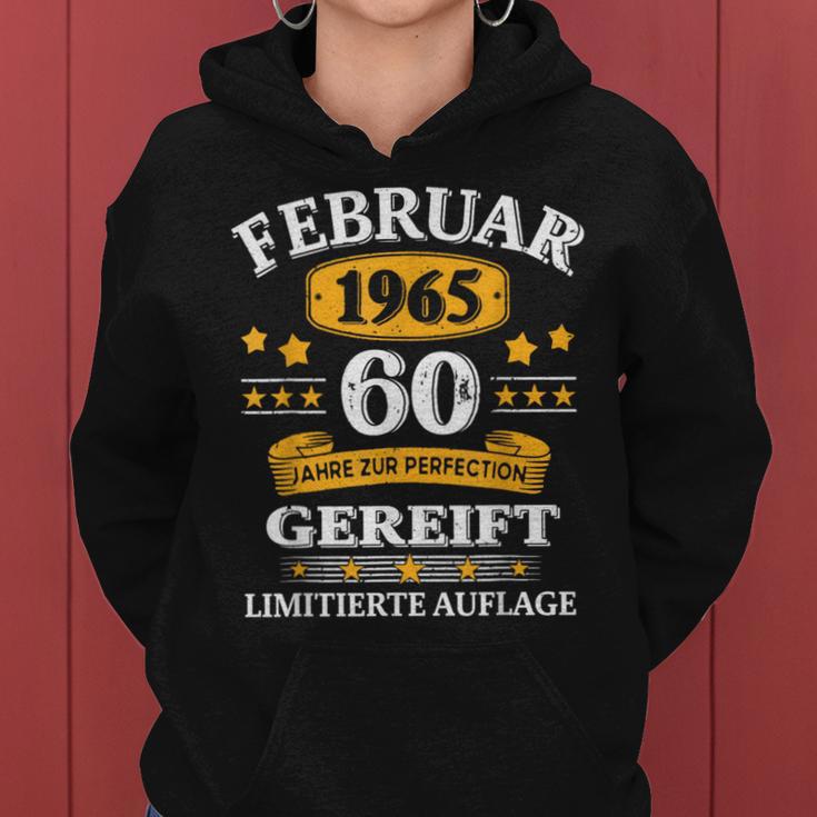 February 1965 60Th Birthday Man Woman Kapuzenpullover für Damen