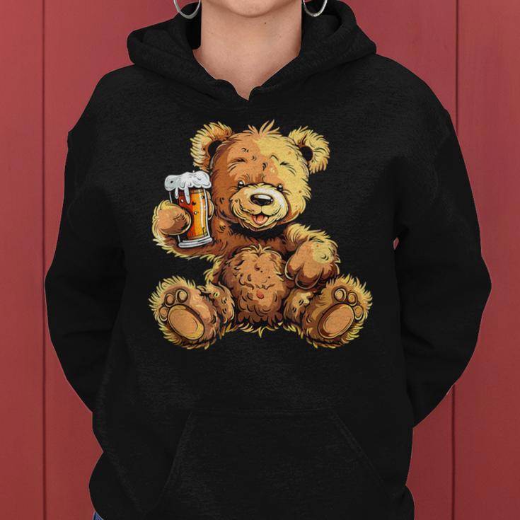 Beer Teddy Bear Costume Kapuzenpullover für Damen