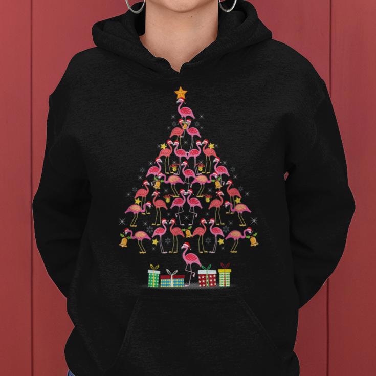 Flamingo Christmas Tree Flamingo Costume Kapuzenpullover für Damen