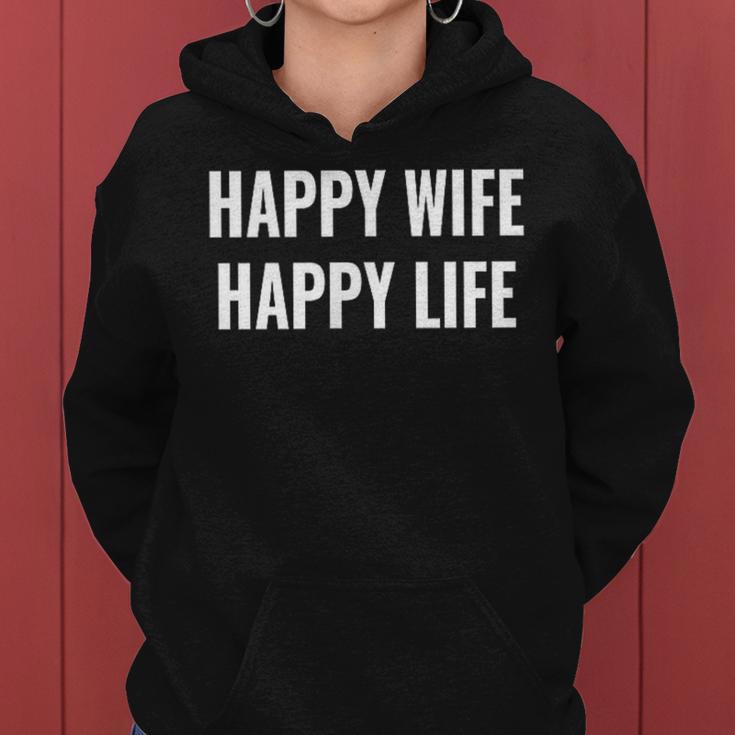 Happy Wife Happy Life Für Gute Ehemänner Kapuzenpullover für Damen