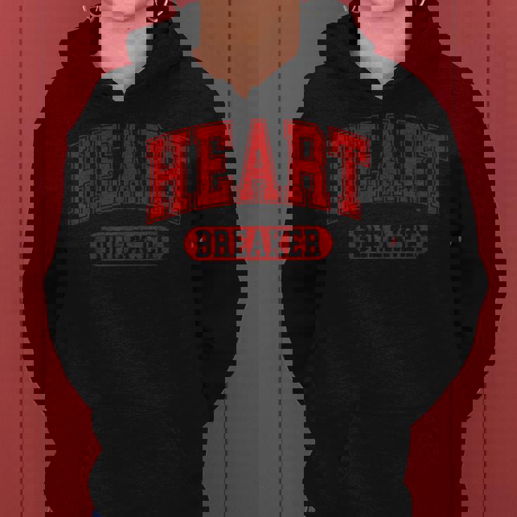 Heart Breaker Happy Valentine's Day Retro Women Women Hoodie