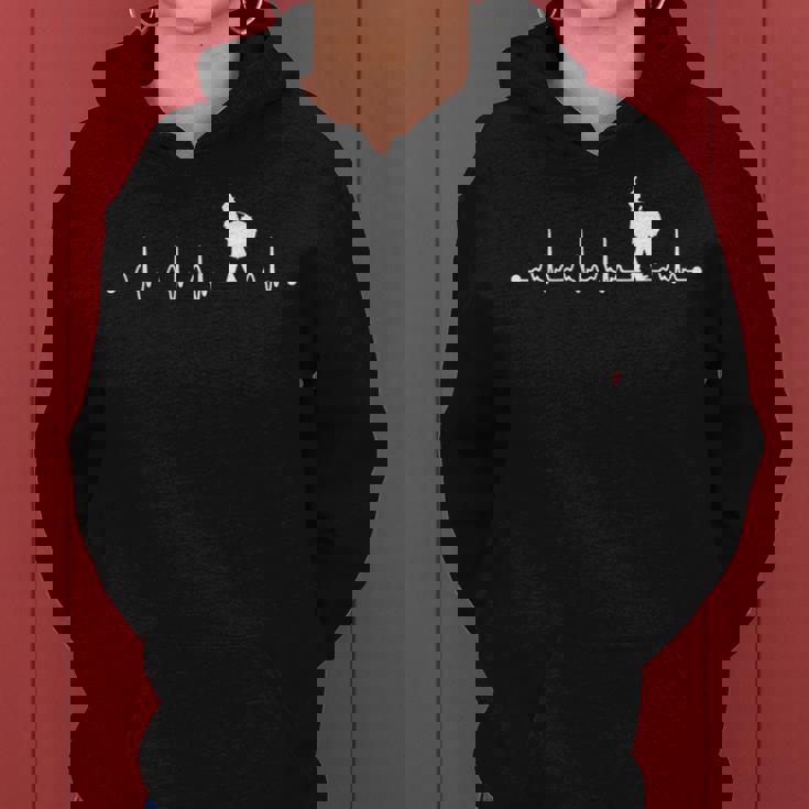 Heartbeat Bass Drum Ecg For Marching Band Mom Dad Women Hoodie Heartbeat Bass Drum Ecg For Marching Band Mom Dad Women Hoodie