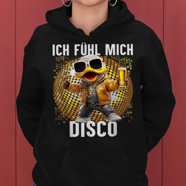 Ich Fühle Mich Disco Disco Duck Apres-Ski Party Kapuzenpullover für Damen