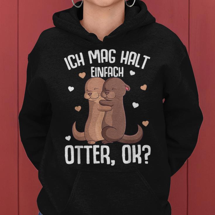 Ich Mag Halt Otter Seeotter Children's Girls' Women's Kapuzenpullover für Damen