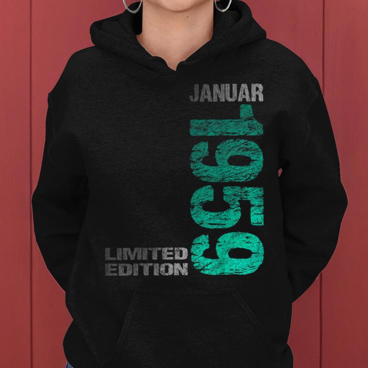 January 1959 Man Woman 65Th Birthday Limited Edition Kapuzenpullover für Damen