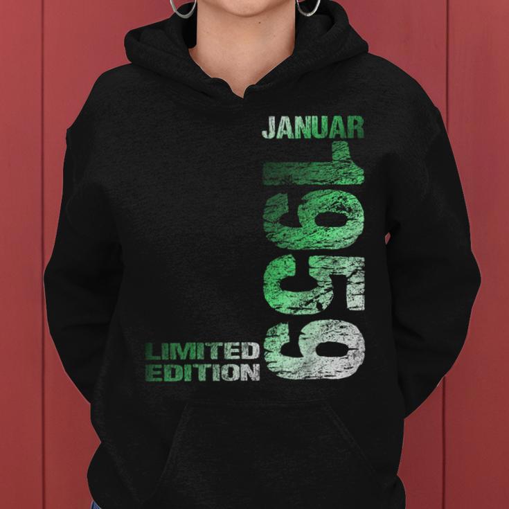 January 1959 Man Woman 66Th Birthday Limited Edition Kapuzenpullover für Damen