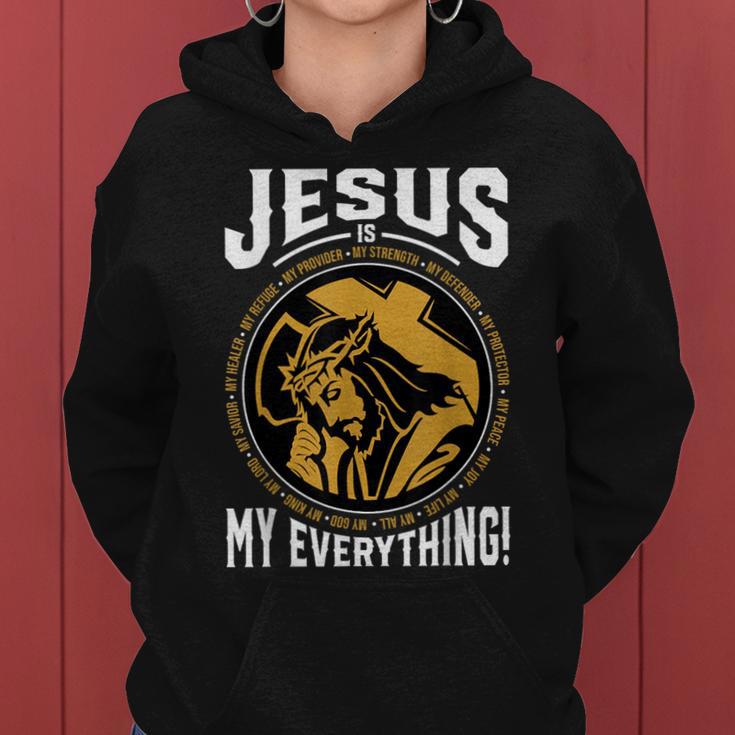 Jesus Is My All Christian God Kapuzenpullover für Damen