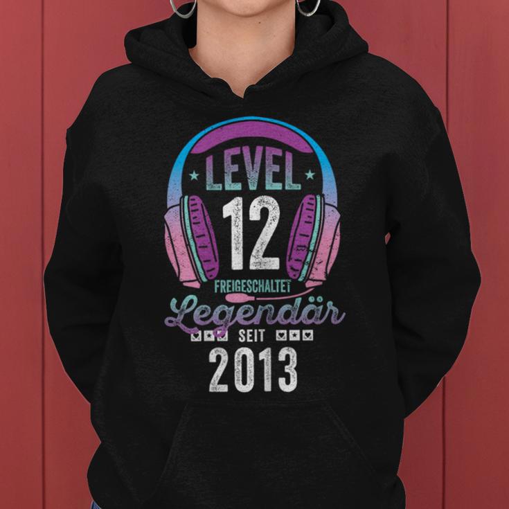 Level 12 Years Girl's Birthday Gamer Girl Gamer 2013 Kapuzenpullover für Damen