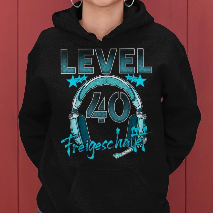 Level 40 Years Birthday Man Woman 1982 Gamer Kapuzenpullover für Damen