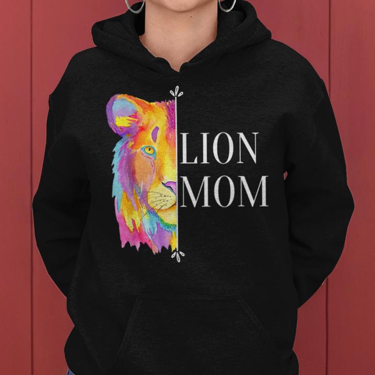 With Lion Mum Motif For Mother's Day Or Christmas Kapuzenpullover für Damen