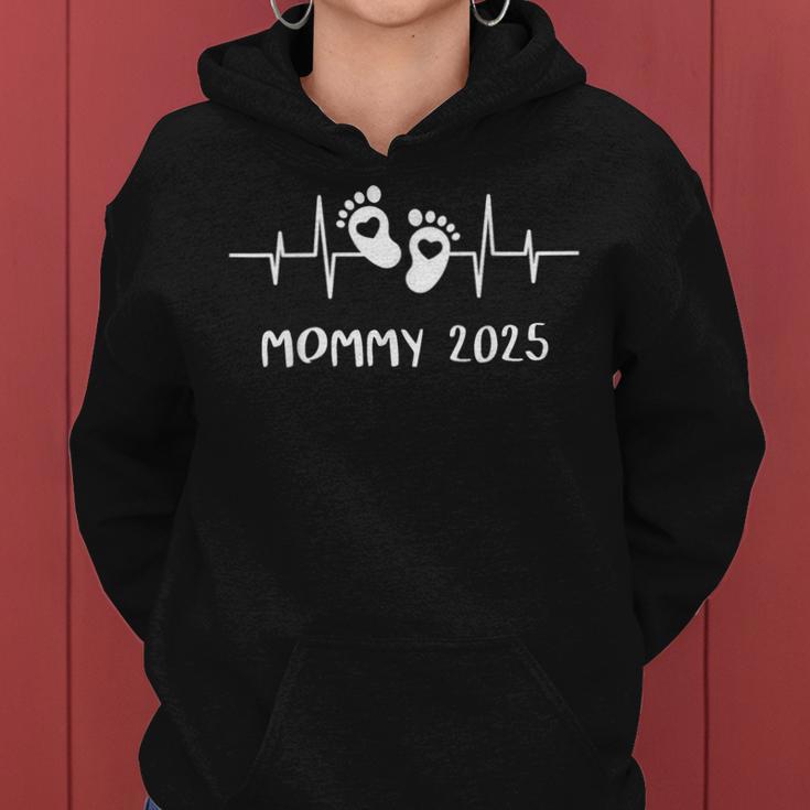 Mama 2025 Heartbeat The Mami Mom Mother's Day Birth Mother Kapuzenpullover für Damen