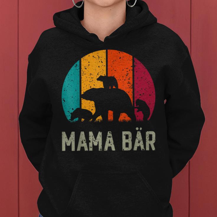 Mama Bear 3 Children Mother's Day Mother Women's Kapuzenpullover für Damen