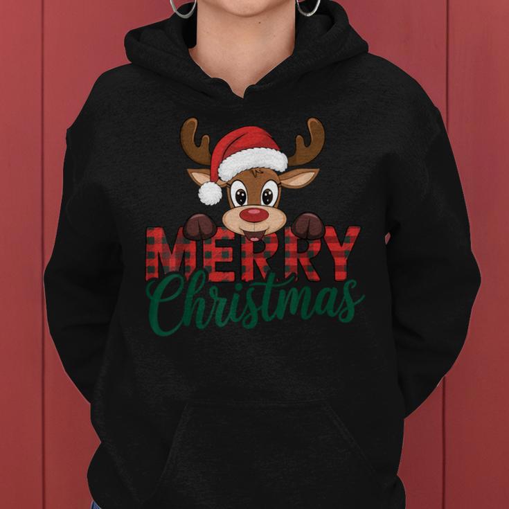 Merry Christmas Reindeer Christmas Family Women Kapuzenpullover für Damen