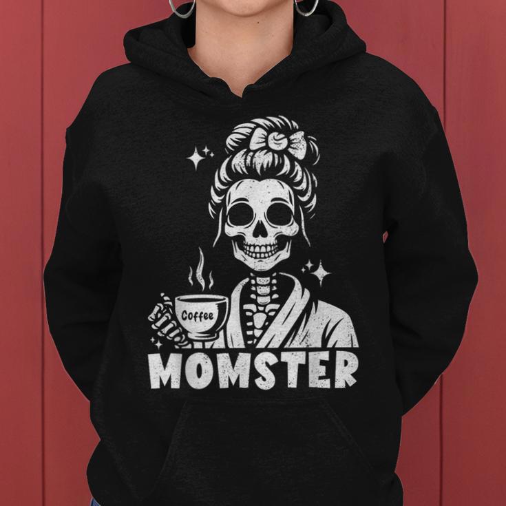 Momster Skeleton Tattoo Coffee Mum Gothic Outfit Kapuzenpullover für Damen