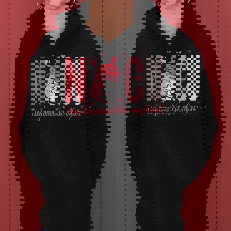 Nicu Nurse Tiny Humans Stole My Heart Valentine's Day Women Hoodie