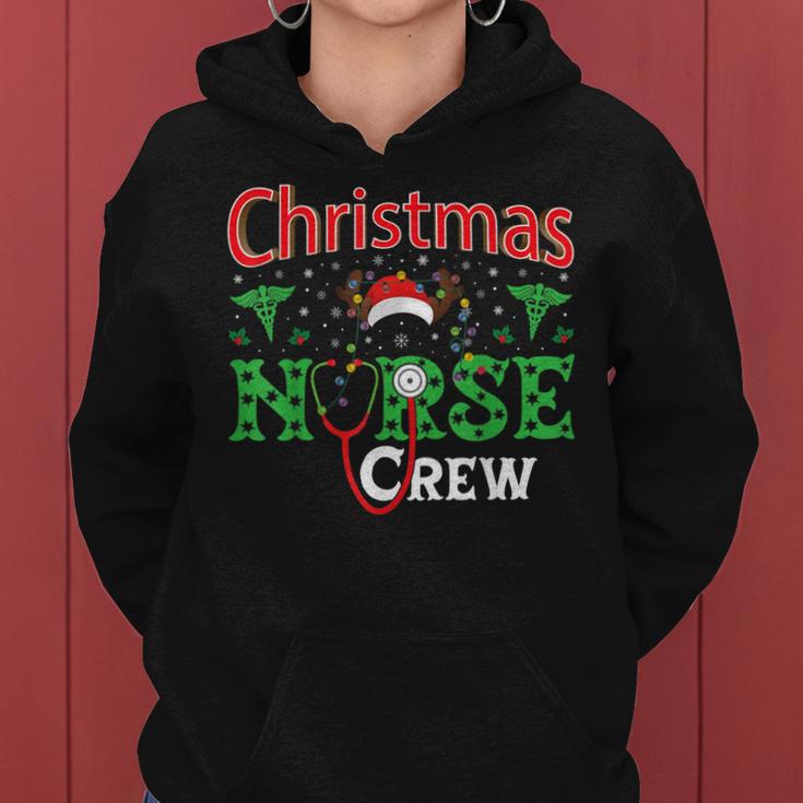 Nurse Christmas Reindeer Christmas Nurse Crew Kapuzenpullover für Damen