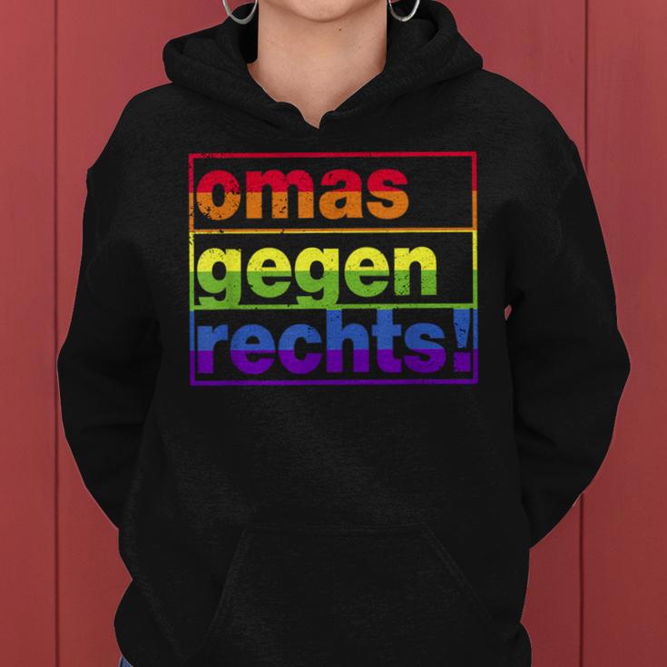 Omas Gegen Rechts I Anti Rassisum I Für Tolleranz Kapuzenpullover für Damen