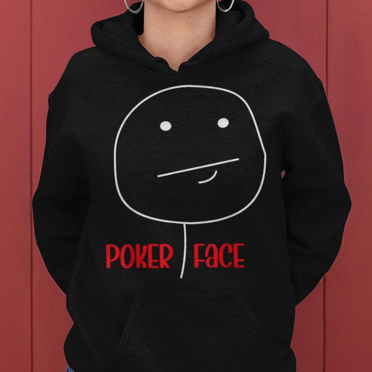 Poker Face Saying Cards Player Women Kapuzenpullover für Damen