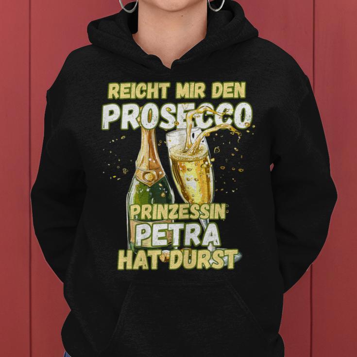 Prosecco Women's With Saying Jga First Name Petra Kapuzenpullover für Damen