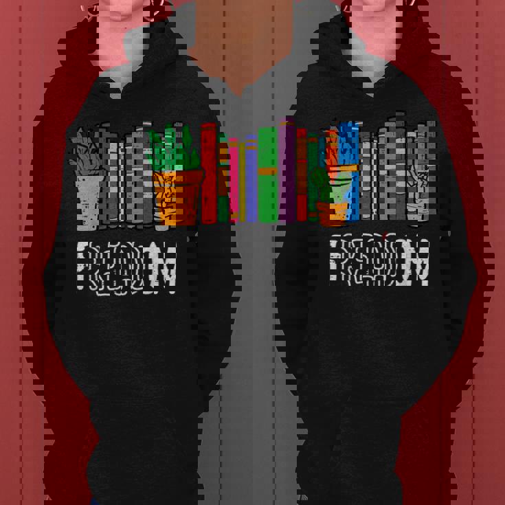Reading Freadom Freedom Book Lover Bookworm Men Women Kids Women's Hoodie
