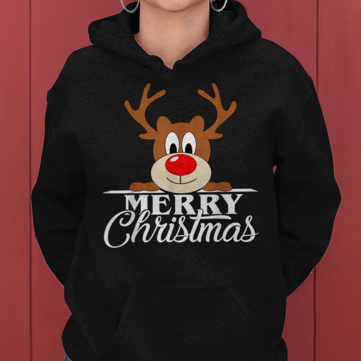 Reindeer Cute Christmas Jumper Cute Women's Kapuzenpullover für Damen