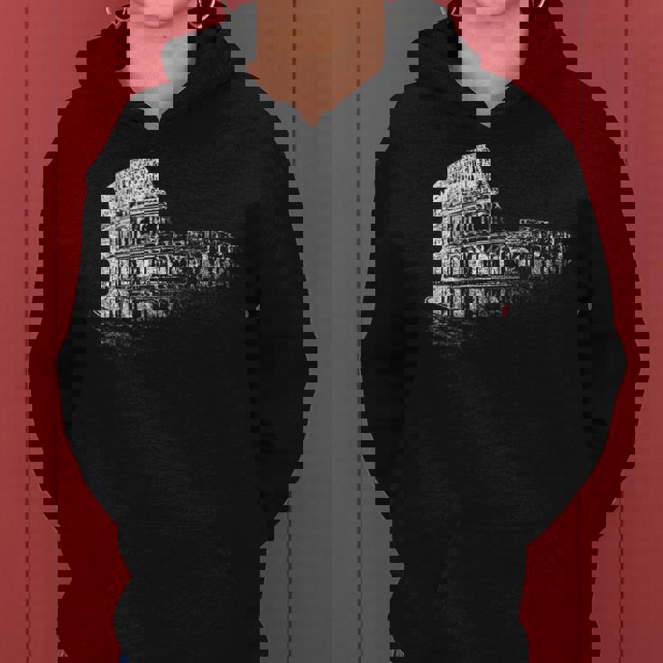 Roma Coliseo Italia Italia Anfiteatro Romano Me Encanta Roma Sudadera con capucha para mujer