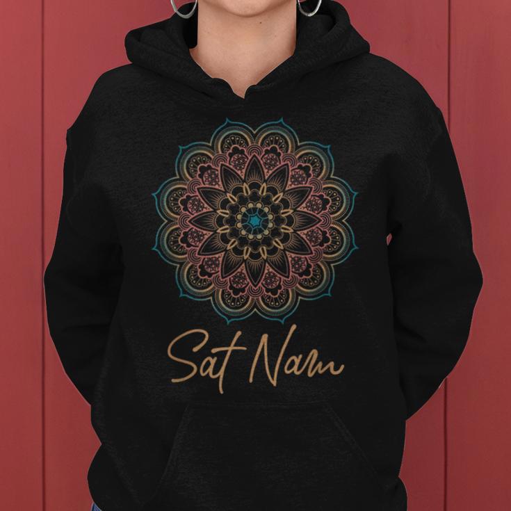 Sat Nam Mandala Kundalini Yoga Kapuzenpullover für Damen