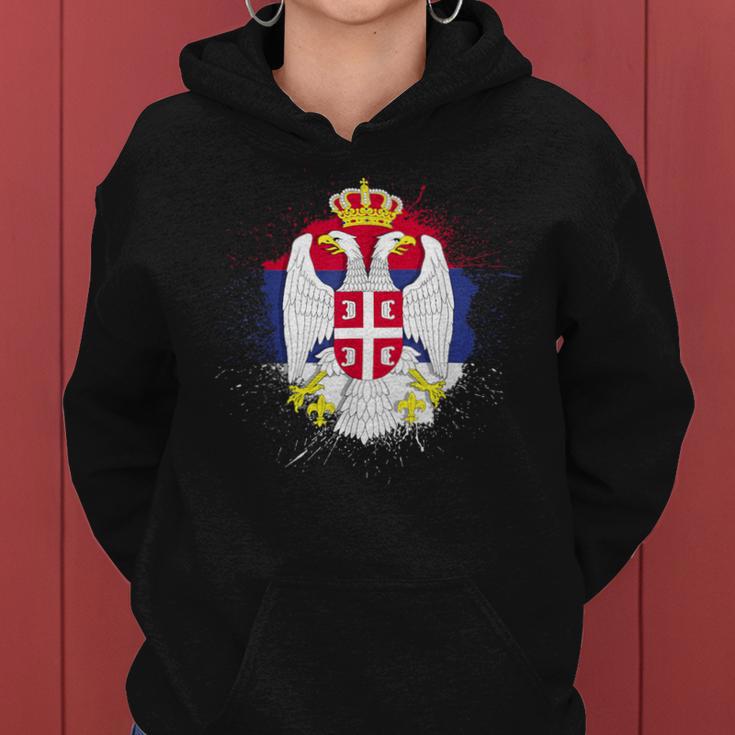 Serbia For Flag Belgrade Zagreb Kapuzenpullover für Damen