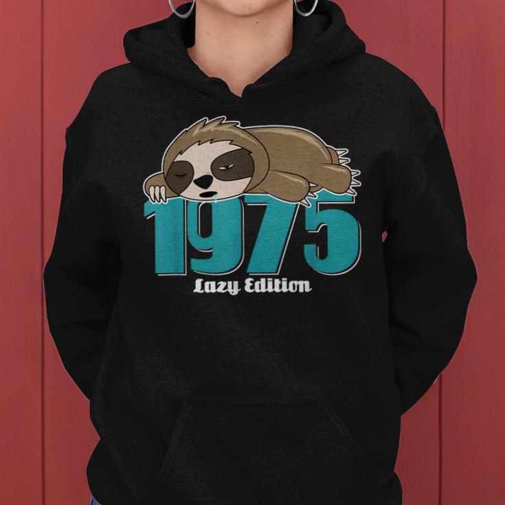 Sloth Birth Year 1975 Birthdayintage 1975 Kapuzenpullover für Damen