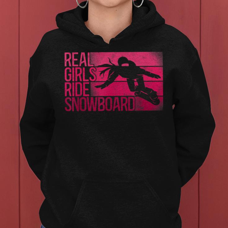 Snowboard Snowboardintage Girls Ride Kapuzenpullover für Damen