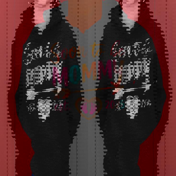 Soon To Be Mommy 2025 Mom Est 2025 Loading Promoted To Mommy Women Hoodie