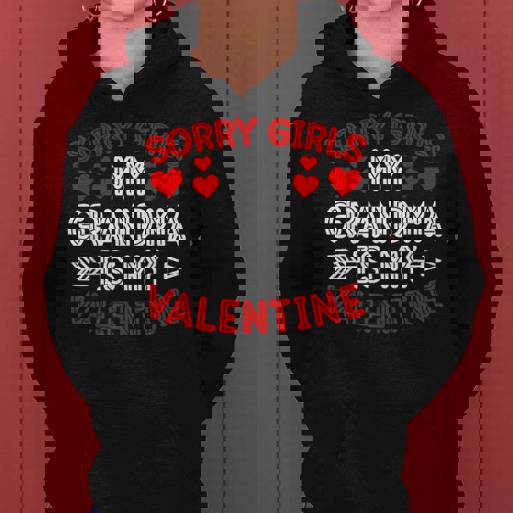 Sorry Girls My Grandma Is My Valentine Valentine's Day Boys Women Hoodie