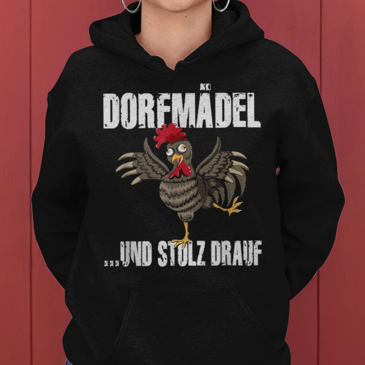 Village Girl And Pride Drauf Dorfkinder Chickenillage Kapuzenpullover für Damen