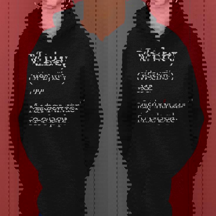 Vintage Whiskey Drinkers Definition Of Whisky Sudadera con capucha para mujer