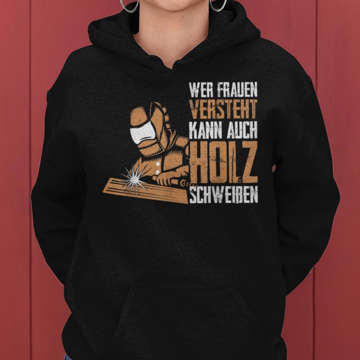 Wer Frauen Understands Can Also Wood Sweat Kapuzenpullover für Damen