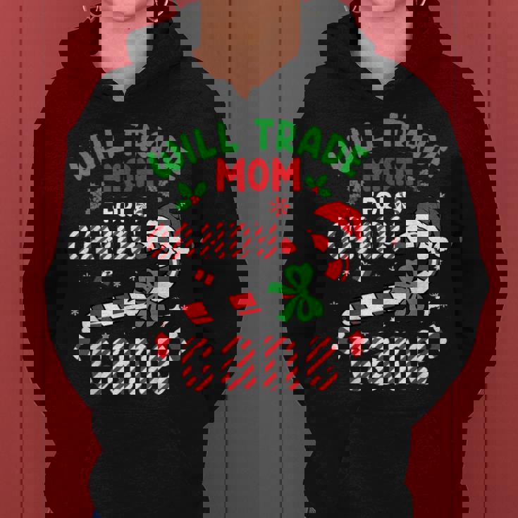Will Trade Mom For Candy Cane Christmas Holiday Boys Girls Women's Hoodie