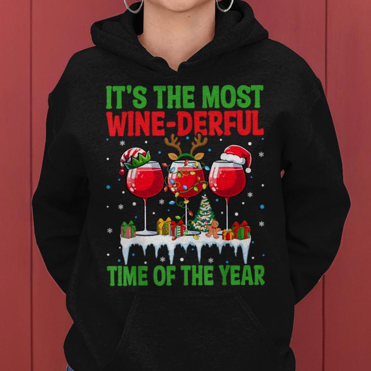 The Most Wine Derful Time Of The Year Christmas Women's Kapuzenpullover für Damen