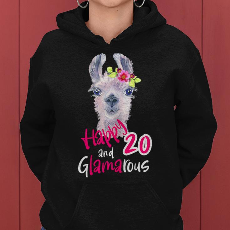 Women's 20Th Birthday 20S Birthday Decoration Lama Kapuzenpullover für Damen