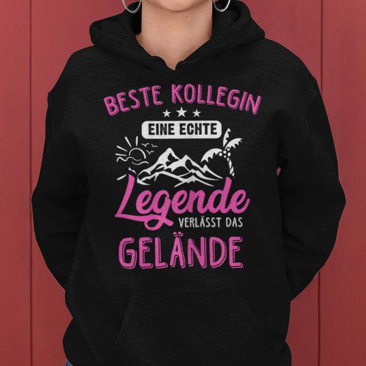 Women's Beste Kollegin Eine Legendeerleaves Das Gelände Kapuzenpullover für Damen