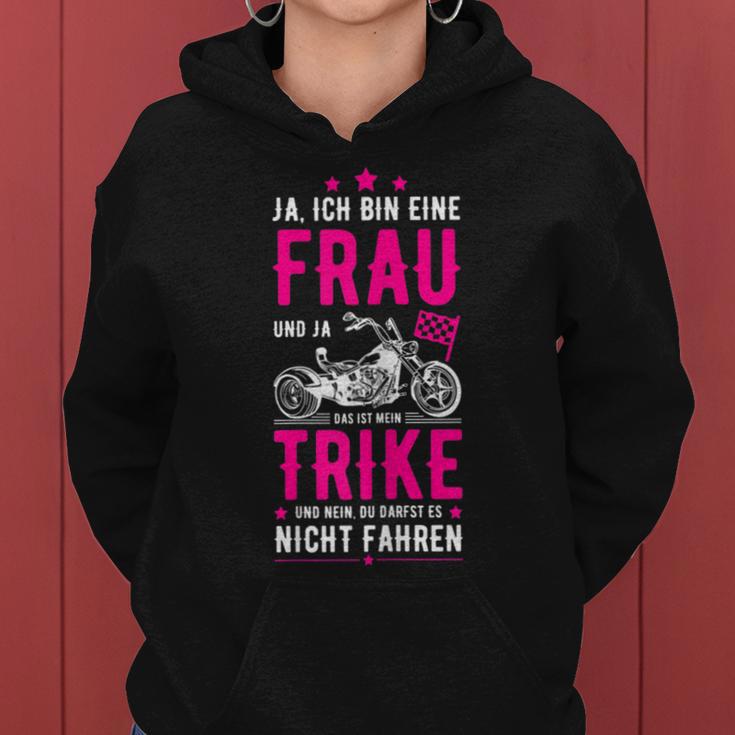 Women's Bin Eine Frau Und Ja Mein Trike Kapuzenpullover für Damen