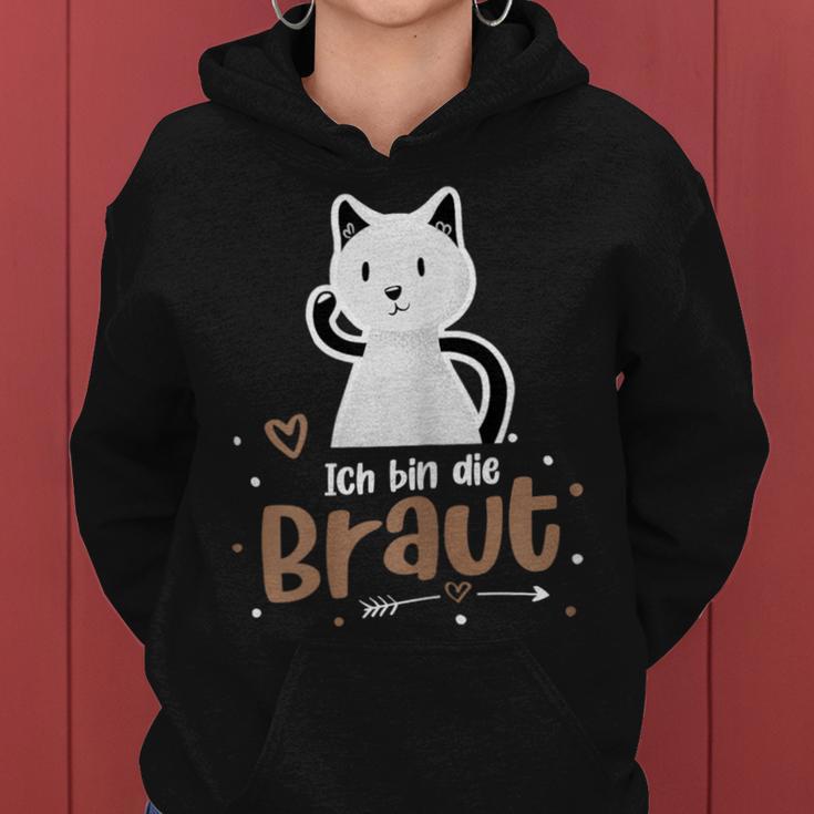 Women's Bridal Hen Night Cat Wedding Kapuzenpullover für Damen