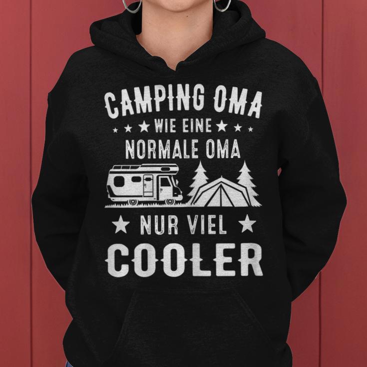 Women's Camping Grandma Wie Eine Normal Oma Nuriel Cooler Kapuzenpullover für Damen