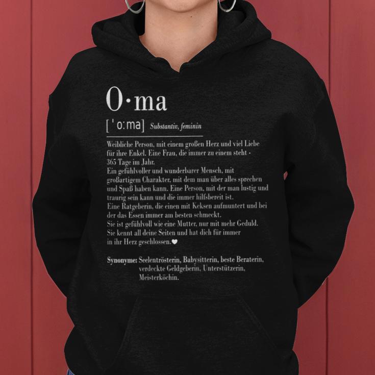 Women's Grandma Birthday Ideas Definition Birthday Kapuzenpullover für Damen