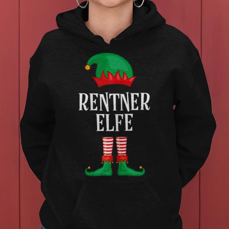 Women's Pensioner Elf Partner Look Family Outfit Christmas Kapuzenpullover für Damen